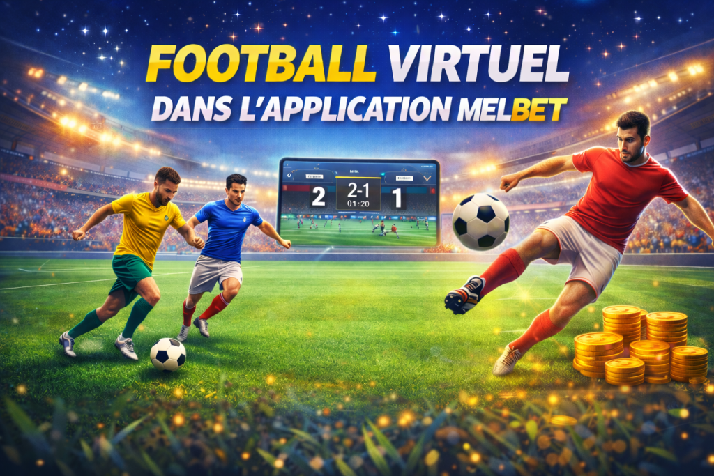 Football virtuel dans l'application Melbet
