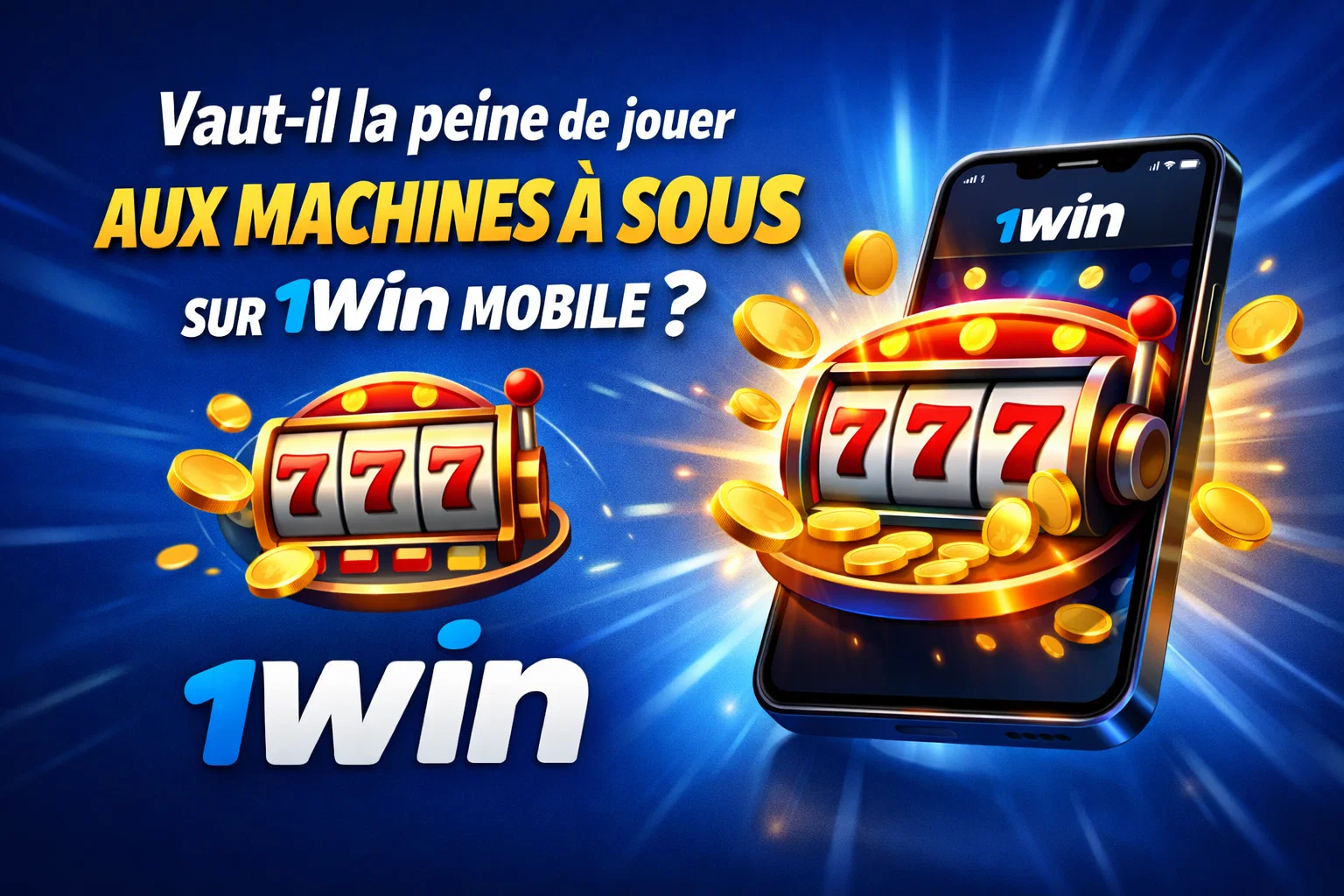 Vaut-il la peine de jouer aux machines à sous sur 1Win mobile